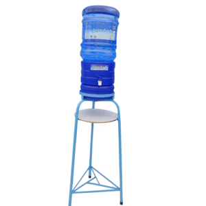 Base metálica +surtidor azul + bidón de agua ledy 20 litros